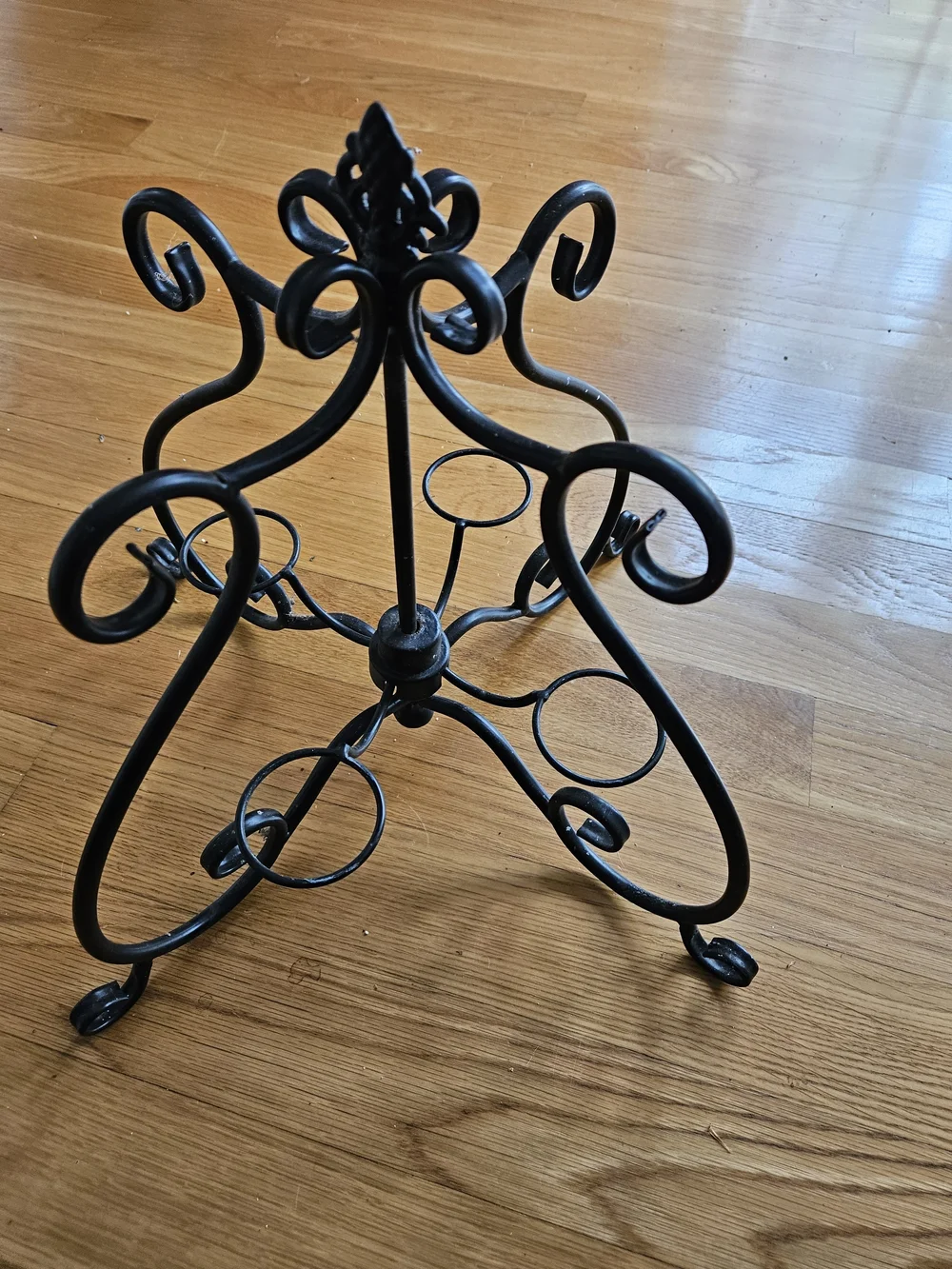 Vintage Wrought Iron Candle Stand.